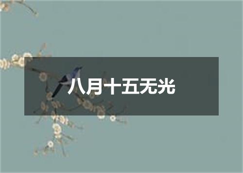 八月十五无光