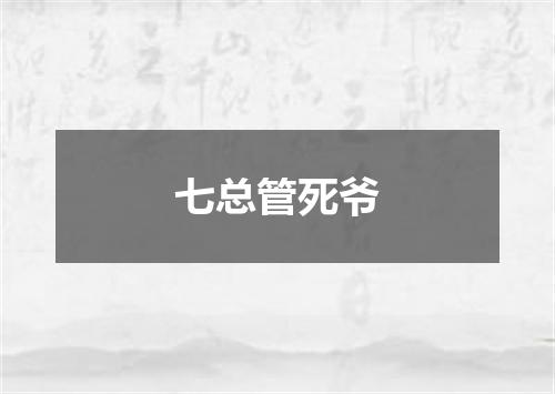 七总管死爷