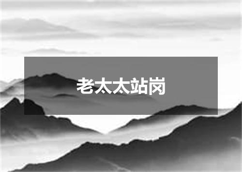 老太太站岗