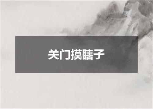 关门摸瞎子