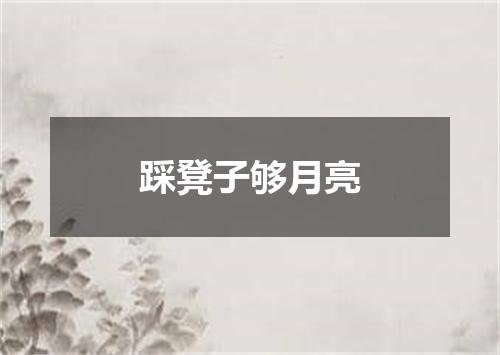 踩凳子够月亮