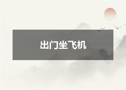 出门坐飞机