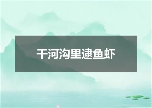 干河沟里逮鱼虾