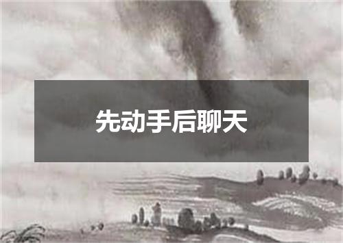 先动手后聊天