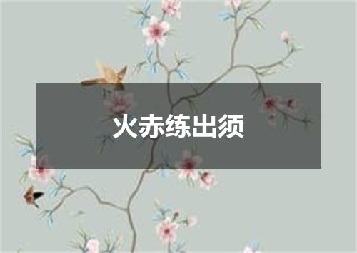 火赤练出须