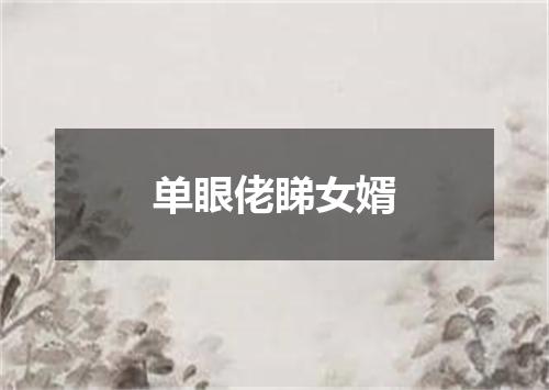 单眼佬睇女婿