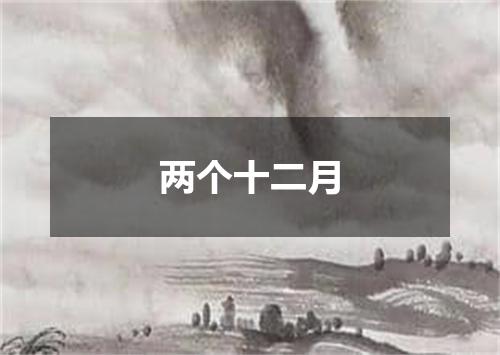 两个十二月