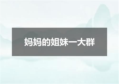妈妈的姐妹一大群
