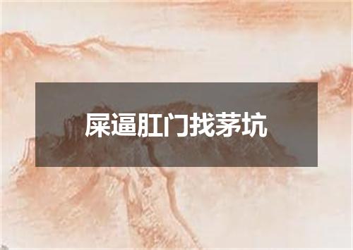 屎逼肛门找茅坑