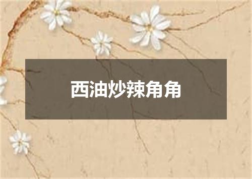 西油炒辣角角