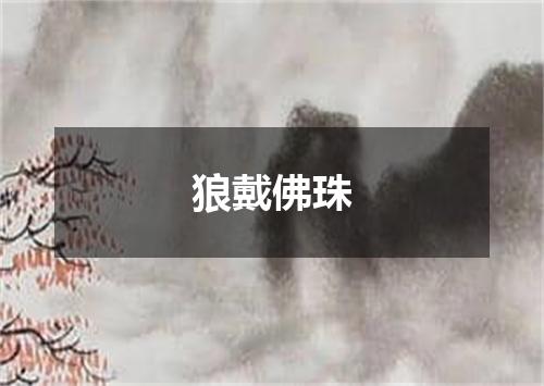 狼戴佛珠