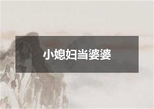 小媳妇当婆婆
