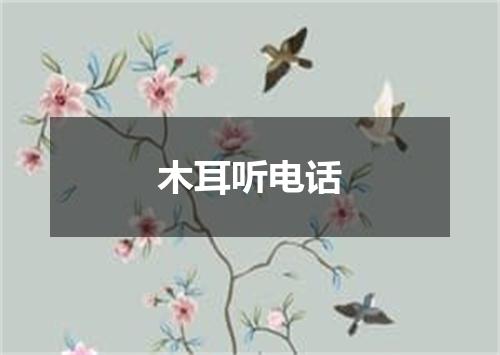 木耳听电话
