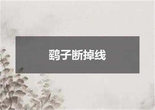 鹞子断掉线
