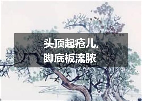 头顶起疮儿,脚底板流脓