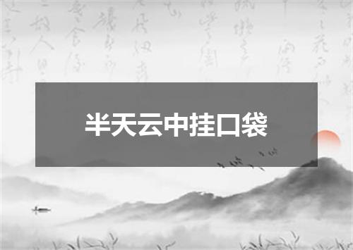 半天云中挂口袋