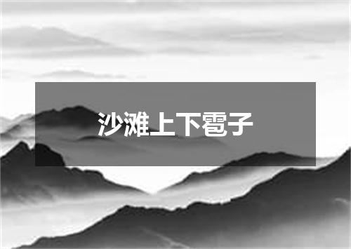 沙滩上下雹子