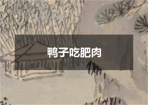 鸭子吃肥肉