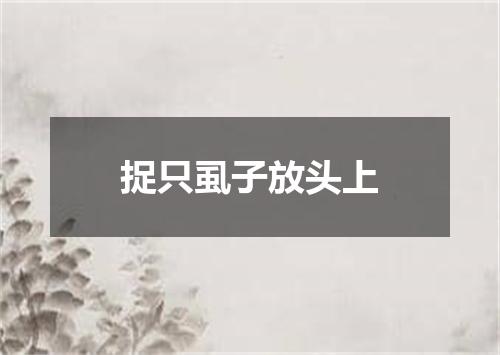 捉只虱子放头上