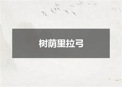 树荫里拉弓