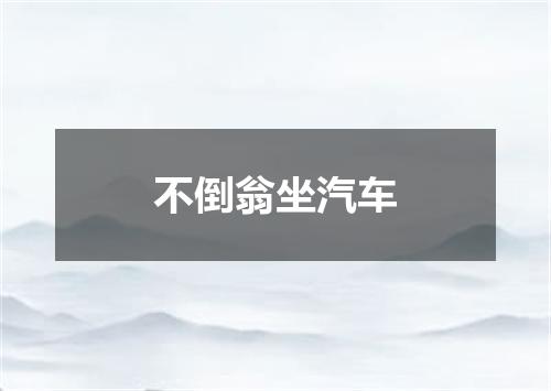 不倒翁坐汽车