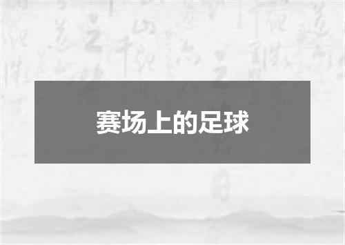 赛场上的足球