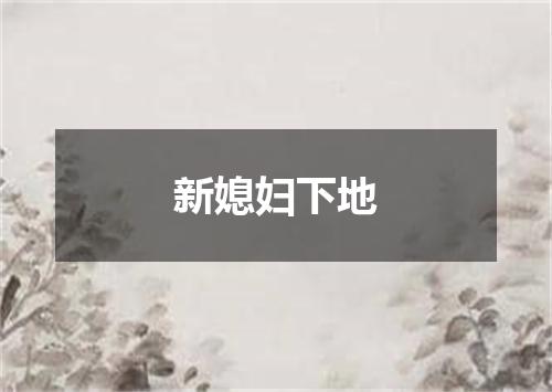 新媳妇下地