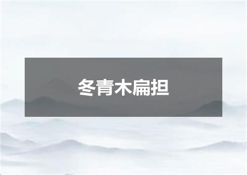 冬青木扁担