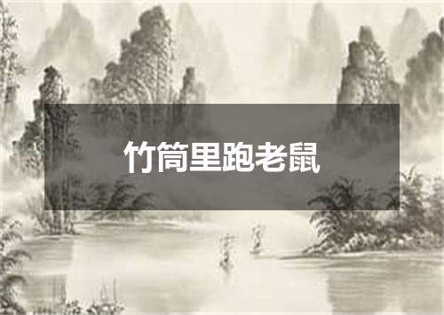 竹筒里跑老鼠