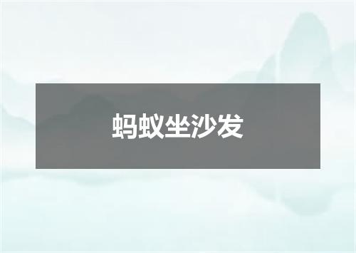 蚂蚁坐沙发