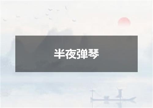 半夜弹琴