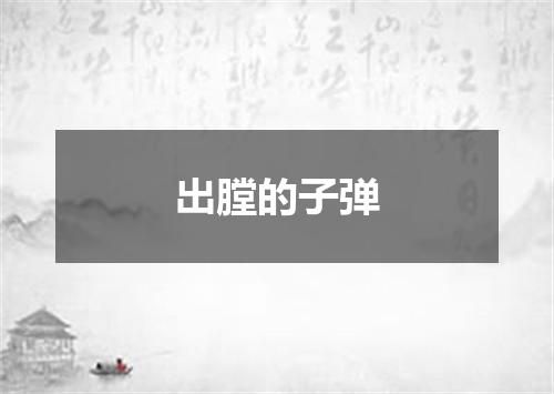 出膛的子弹