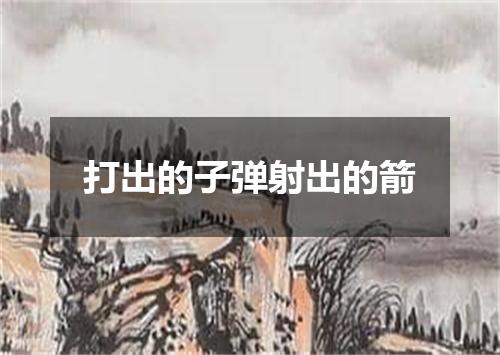 打出的子弹射出的箭