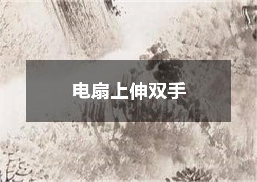 电扇上伸双手