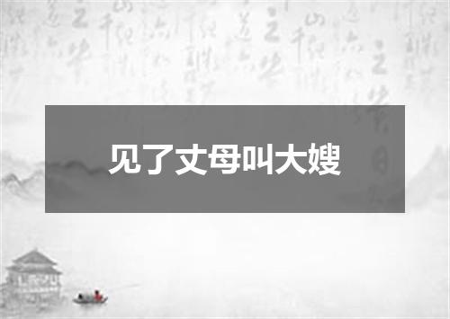 见了丈母叫大嫂