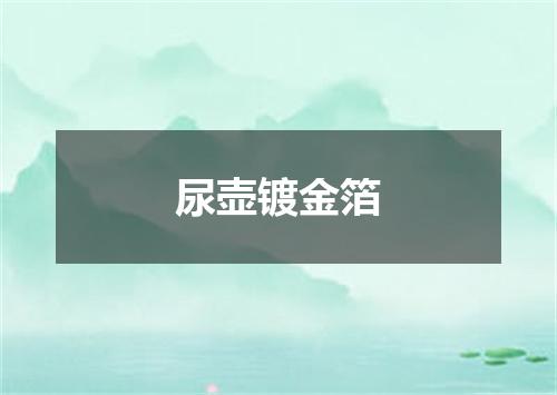尿壶镀金箔