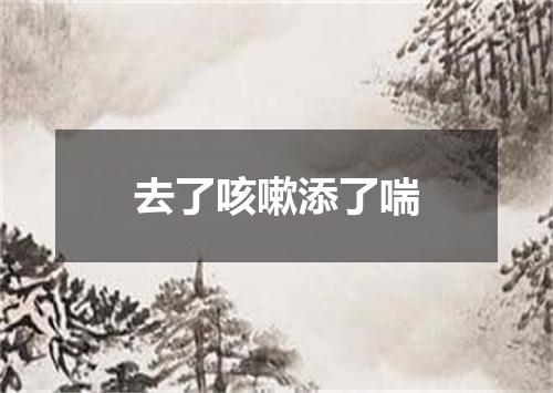 去了咳嗽添了喘