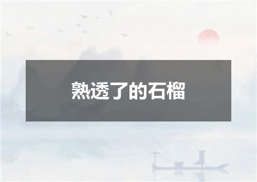 熟透了的石榴