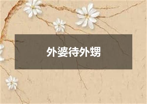 外婆待外甥
