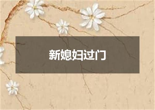 新媳妇过门
