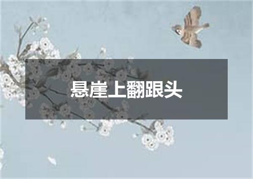 悬崖上翻跟头