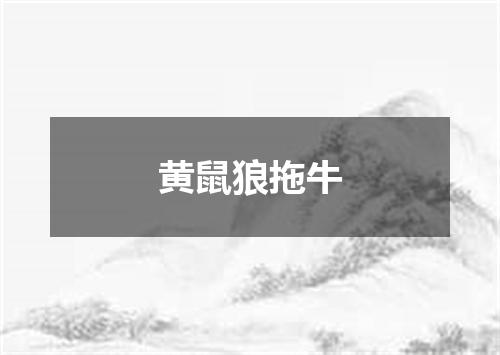 黄鼠狼拖牛