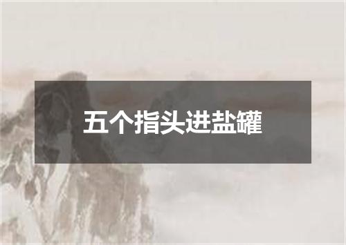 五个指头进盐罐