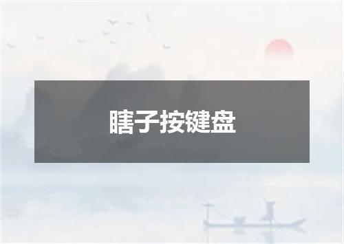 瞎子按键盘