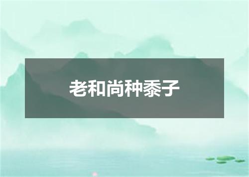 老和尚种黍子