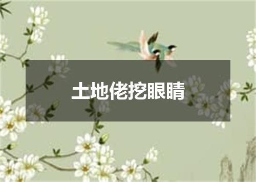 土地佬挖眼睛