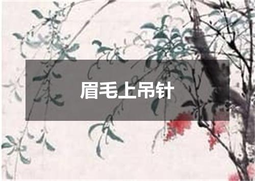眉毛上吊针