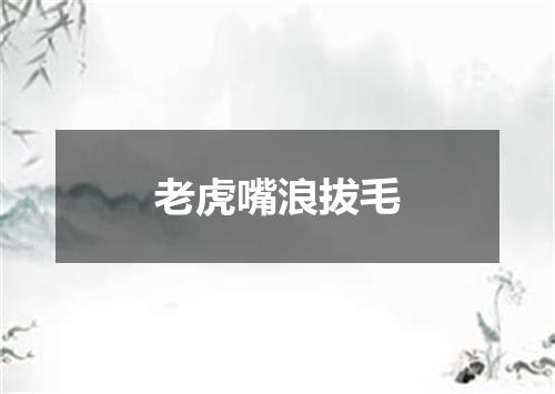 老虎嘴浪拔毛