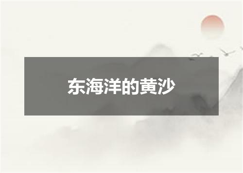 东海洋的黄沙