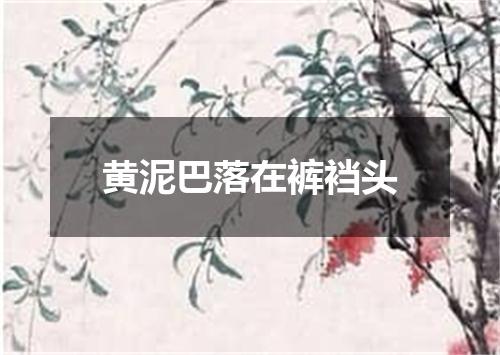 黄泥巴落在裤裆头